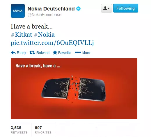kit Nokia Mocks About Android 4.4 KitKat & Samsung on Twitter