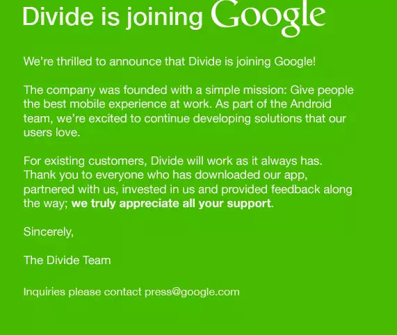 Divide-google
