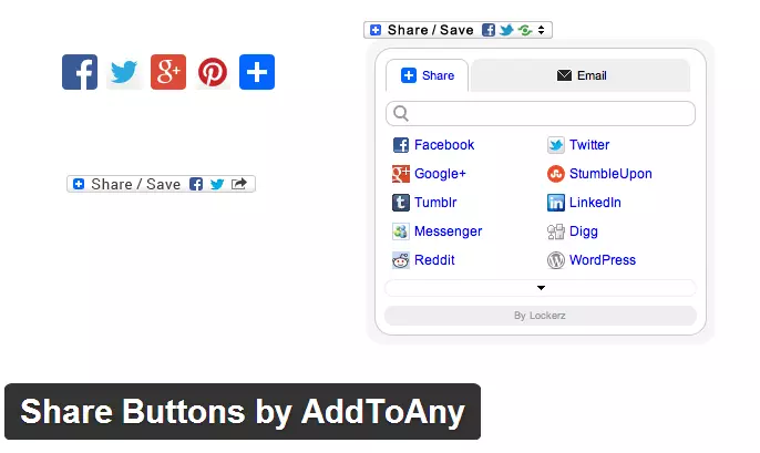 share buttons by addtoany